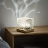 Ocean Wave Projector Table Light with Remote 16 Colors Changing Water Ripple Projection Night Lamp Kids Room Bedroom Bathroom Decorative Ambient Light