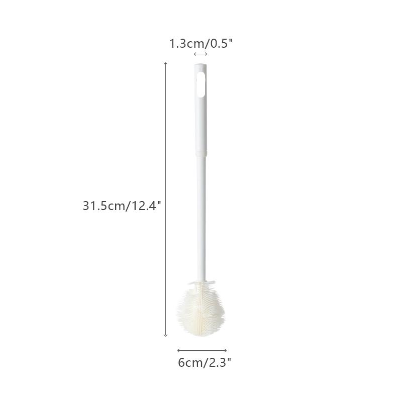 Cup Cleaning Brush Long Handle Bottle Cleaning Silicone Milk Bottle Wineglass Cups Cleaner Household Glass Coffee Mug Teapot Bru