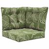 Outdoor Sofa Cushions 3 Pcs Leaf Design Polyester