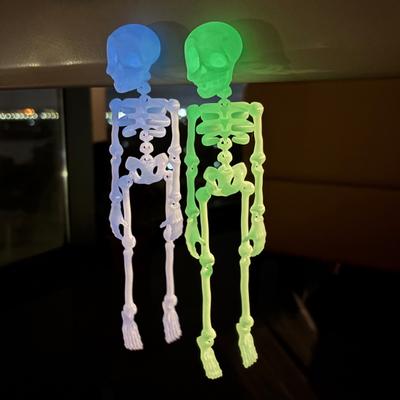3D-gedrucktes Skelett Bewegliche Skelettfigur Sammlerstück Flexibles Skelett Fidget-Spielzeug für Halloween-Dekoration Stressabbau