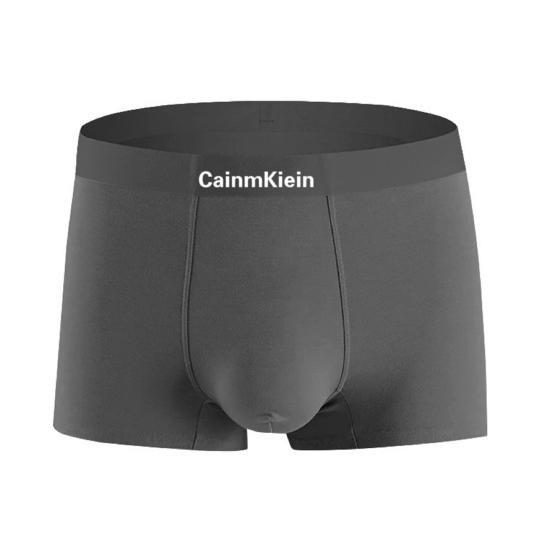 

Мужские трусы-боксеры средней посадки с эластичной талией, дышащие шорты, трусы с буквенным принтом и U-образной выпуклостью, повседневная одежда XXXL темно-серого