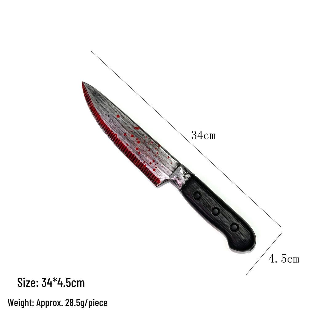 Halloween Blood-Tipped Decorative Knife for Prank and Ghost Festival