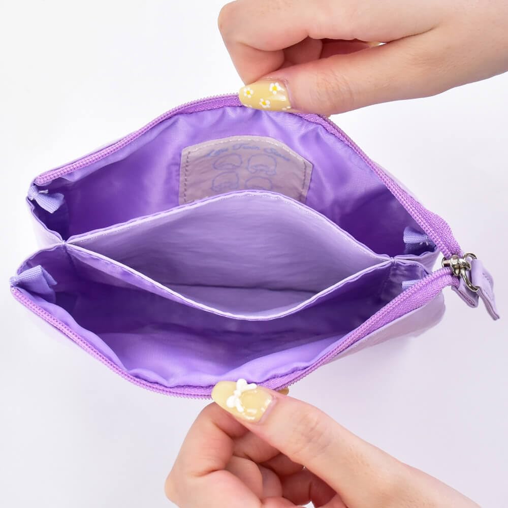 Makeup Pouch, 3 Pockets, 2 Rooms, Face, Little Twin Stars SRTZ-279