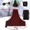 Alloy Fiber Universal 5V Motorcycle Outdoor USB Electric Heating Vest Pad 3-Gear
