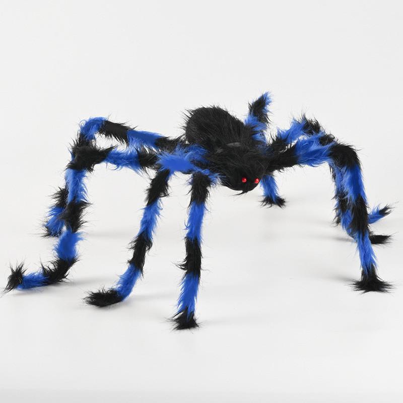 Halloween Spinnen Decoratieset Met Kleurrijk Pluche Materiaal Voor Feestsfeer