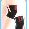 Sports Patellar Knee Brace Black and Red Warm Knee Brace Compression Sports Brace Soft and Shock-absorbing Self-adhesive Brace