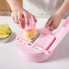 13-piece Kitchen Vegetable Cutter Dicer Shredded Sliced Fruit Divider Upgrade Storage Box for Salad Potato Tomato