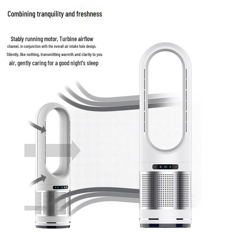 46/18-Inch Bladeless Dual-Use Electric Fan Heater with Air Purifier