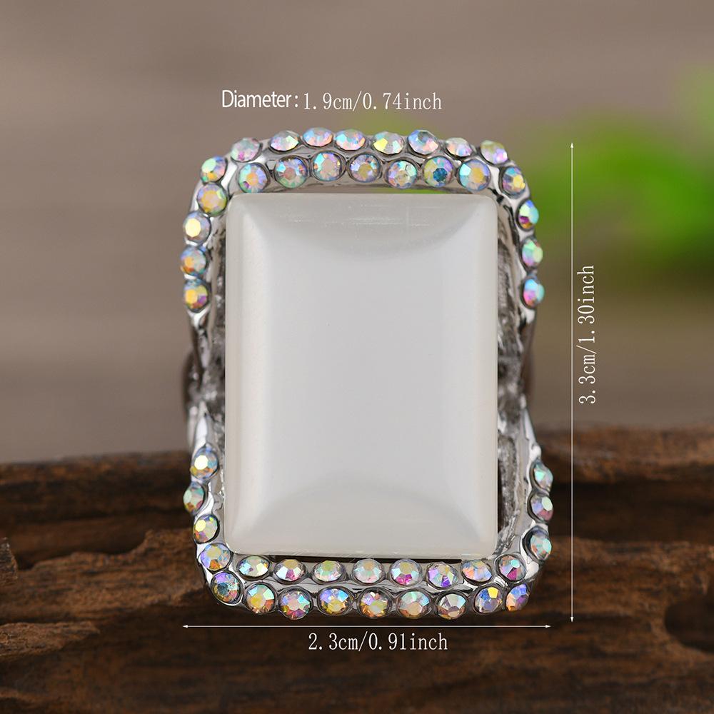Vintage, Personalized, Creative Alloy, Diamond Studded, Exaggerated Ring, Fashionable New Starfish Joint Ring
