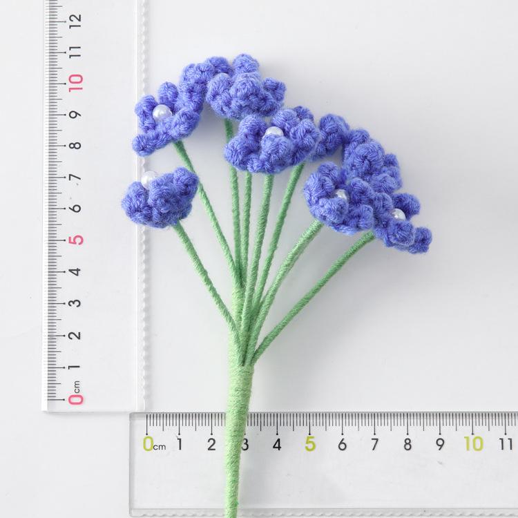 Cute Stars Crochet Flower Knitted Flower Finished Handmade Flowers Artificial Plant Wedding Party Home Decor Friends Gift
