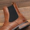 2025New Men's Boots Luxury Brand Leather Boots Fashion Chelsea Ankle Boot Classics Business Casual Formal Boots Botas Masculinas