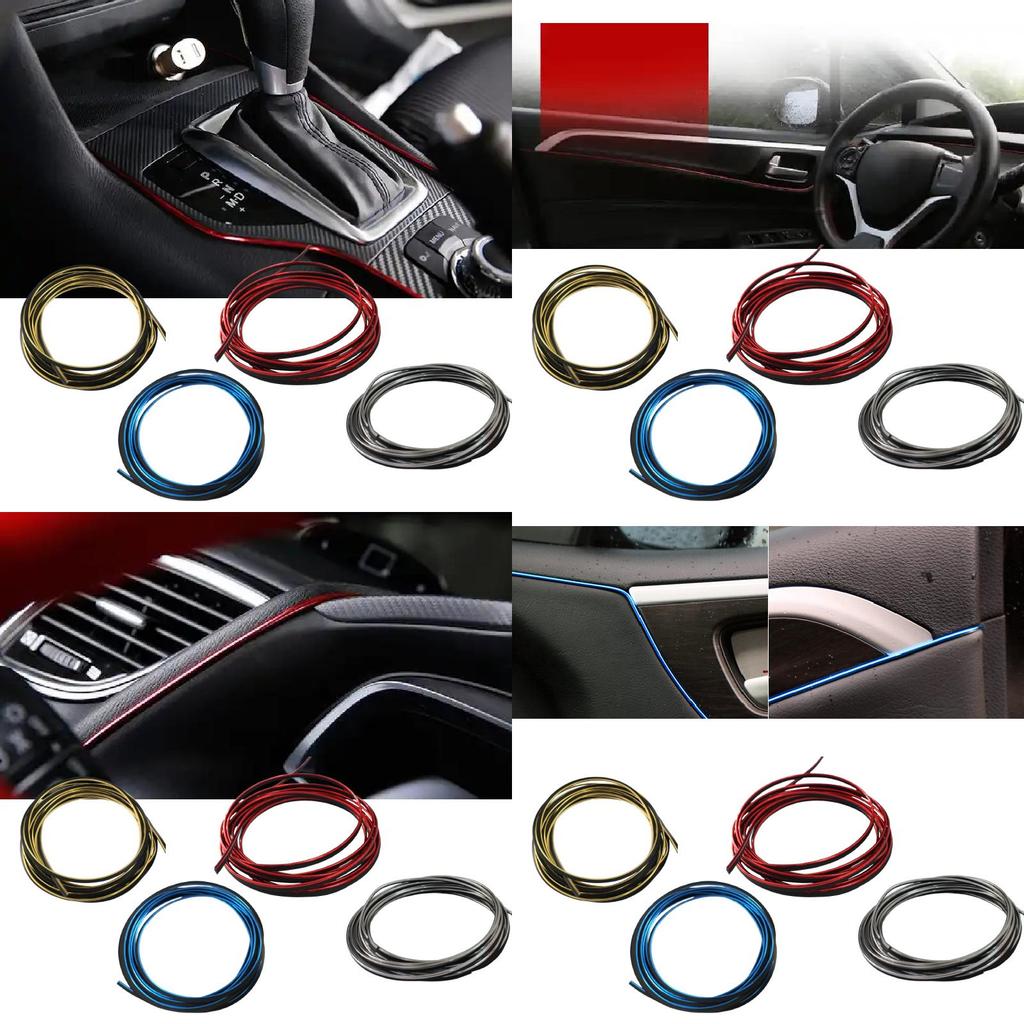 Car Interior Led Trim Strip With Pvc Material For Universal Vehicles And Auto Interior Decor