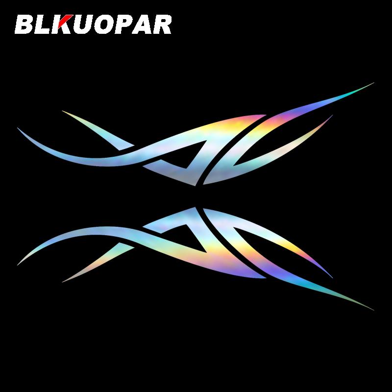 BLKUOPAR for Tribal Flame Car Stickers Waterproof Creative Decals Laser Die Cut Air Holography Motorcycle Decor Vinyl Car Wrap