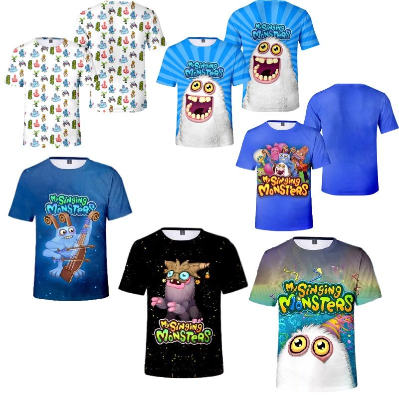My Singing Monsters Summer T-shirt With Digital Print For Teenagers