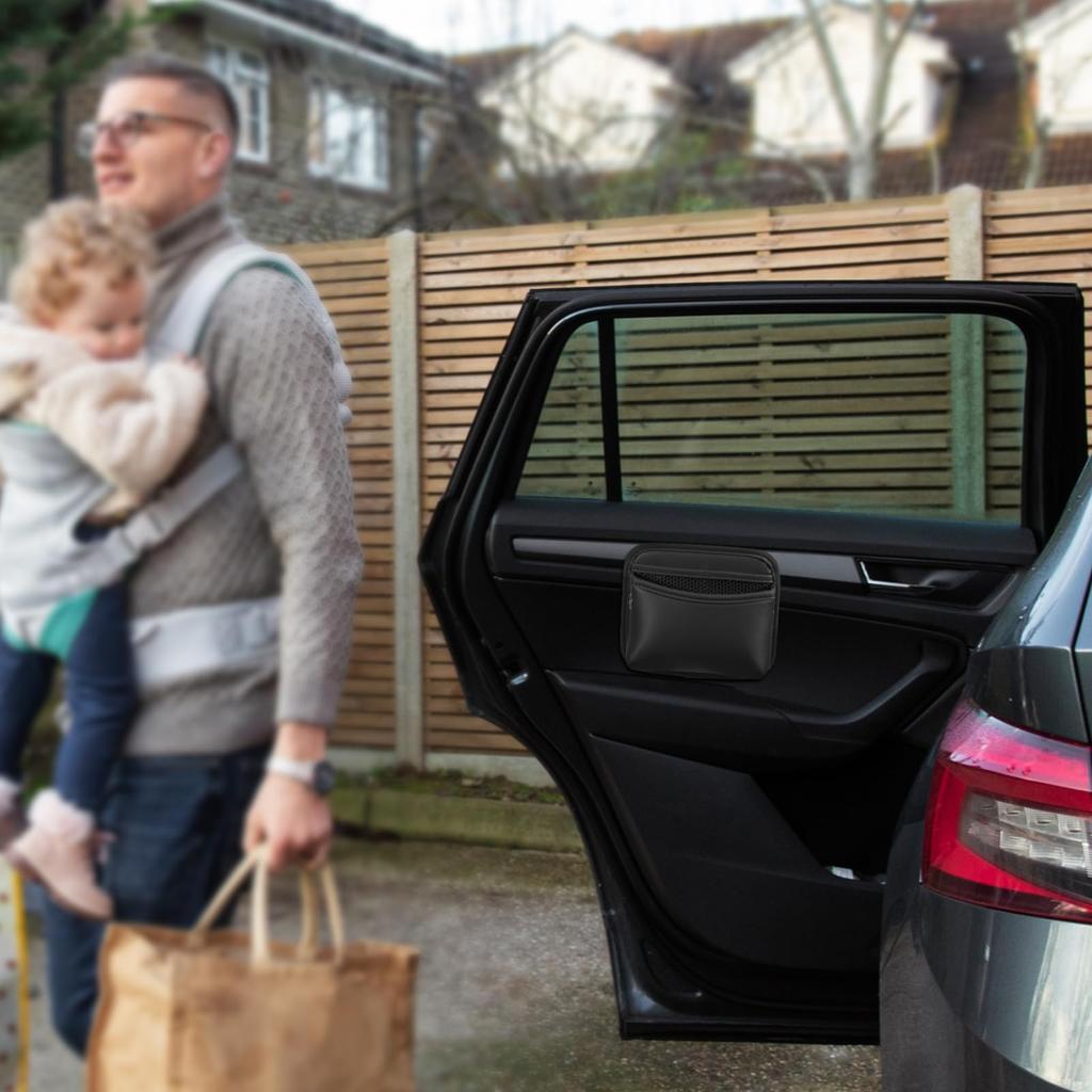 LEDMOMO Autoaufbewahrung Seitenaufbewahrung Multifunktionales Auto PU für Handy und Kleine Autoaufbewahrung Auto Zubehör Tasche, Beutel, Organizer, Leder, Handys, Schlüssel,