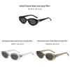 Elegant Cat Eye Eyewear Women Uv380 Black Frame With Dark Lenses For Summer Outings