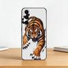 Cartoon Ferocious Tiger Phone Case For Samsung Galaxy A73,A72,A71,A70,A53,A52,A51,Soft Silicone Black Cover