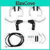 Front Bike Rear Brake V Set Aluminum Alloy Mountain Road Bike V Brake Set Riding Accessories Black Mountain Bike Brake Set