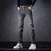 Pánské zimní 2023 sametové strečové džíny s rovnými nohavicemi