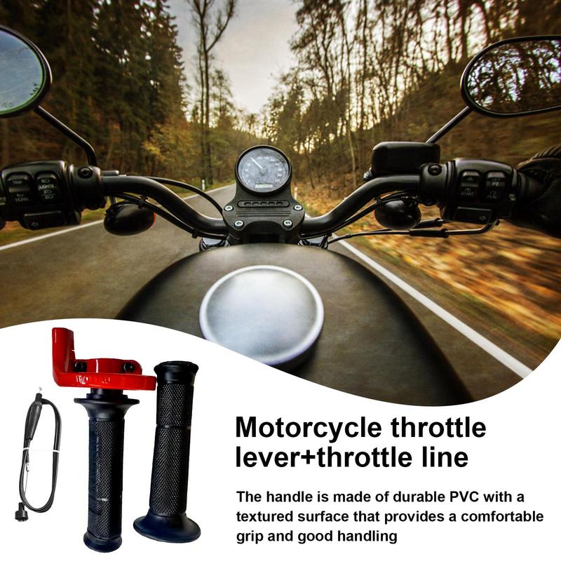 Motorcycle Throttle Grip Motorcycle Grips Set With Throttle Cable And Twists Motorcycle Throttle Assembly With Throttle Cable