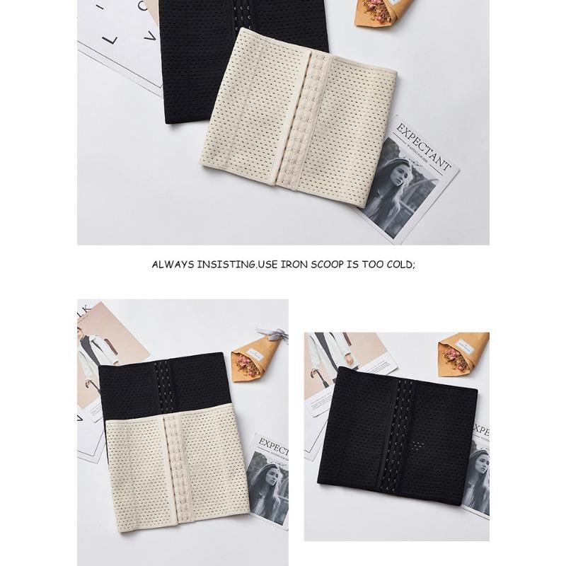 1PC Abdominal Belt, Female Postpartum Waist Belt, Breathable Hollow Plastic Belt, 3 Rows of 13 Buttons, Body Sculpting Clothing