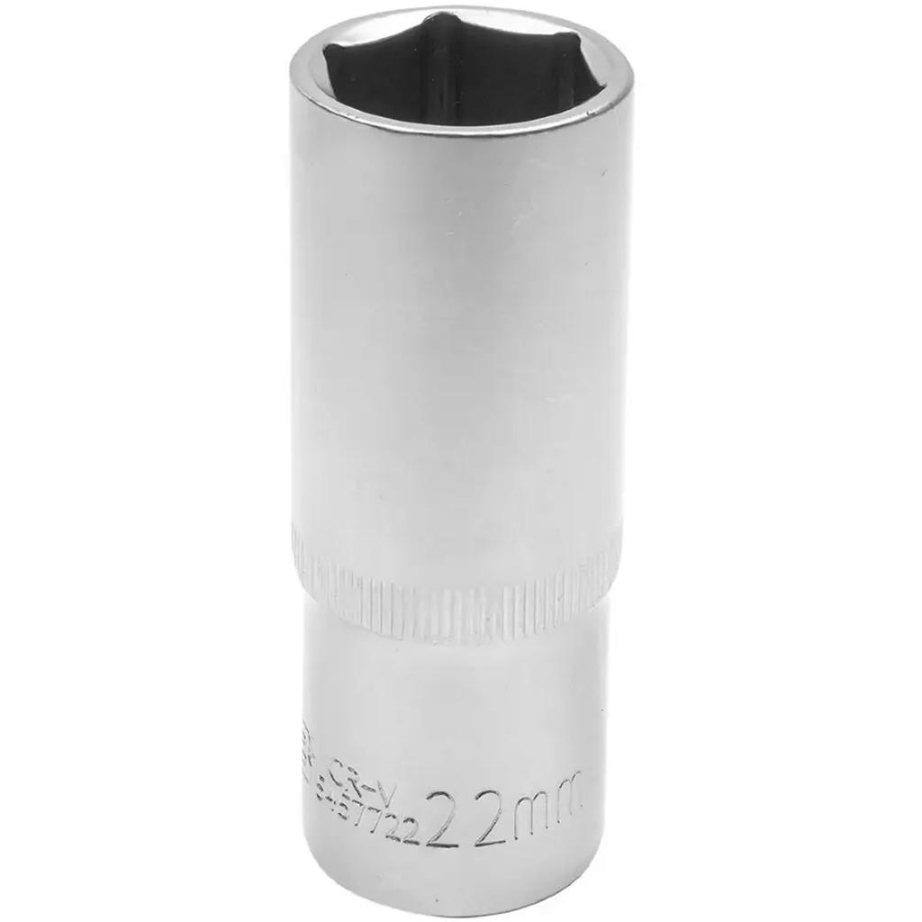 JCB Deep Socket 1/2" 22mm 6-Point Cr-V Socket Wrench
