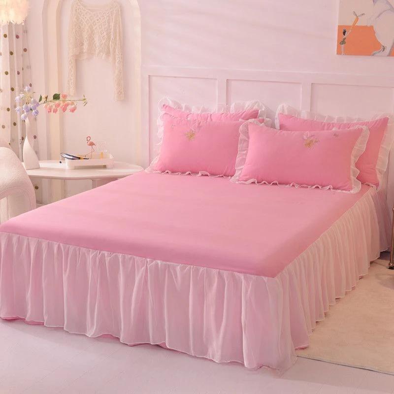 Seasonal Universal Skin Friendly Bedspread Thick Cotton Padding Modern Minimalist Anti Slip Protective Cover