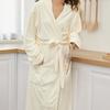 Women's Extra Plush Coral Fleece Bathrobe - Extra Large, Thick, Mid-Length, Long Sleeve Pajamas