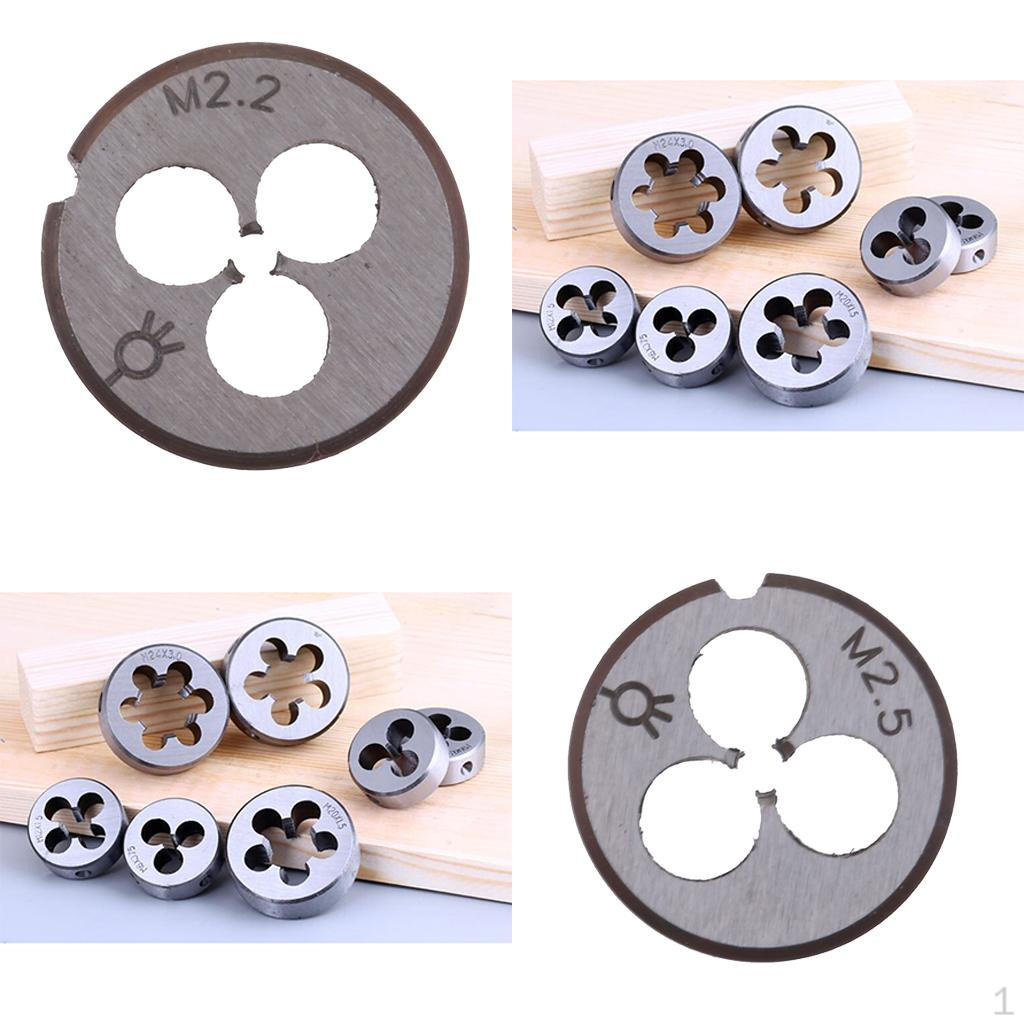 

2 шт. / Набор М2.2 М2.5 Круглые плашки HSS Обычная резьба Ручные