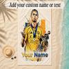 Beach TowelCristiano Ronaldo Custom Name Text Personalized Soft Towel for Beach Pool Indoor Home Decor Gift