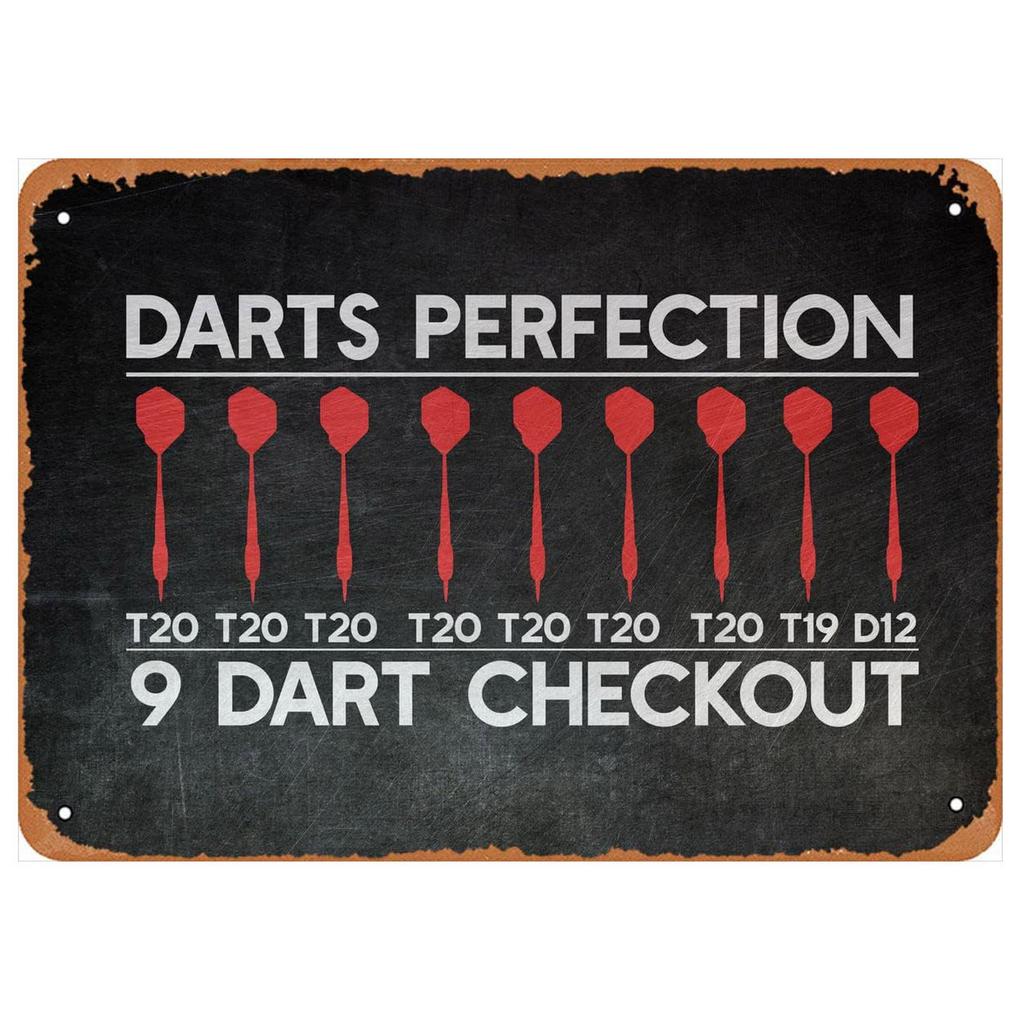 DORA Tin Sign Darts Metal Tin Signs Keep Calm  Wall Posters Plaque Vintage Iron Painting Decoration for Man Cave Cafe Game Room Club Bar