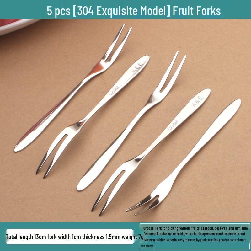 304 Stainless Steel Cute Fruit Fork Set