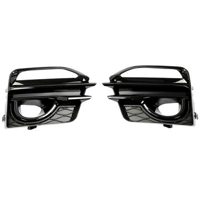 1 Pair Headlight Fog Lamp Frame ABS Fog Lamp Guard Exterior Decoration Fog Light Trim for Infiniti Q50 Sport 2014 2015 2016 2017