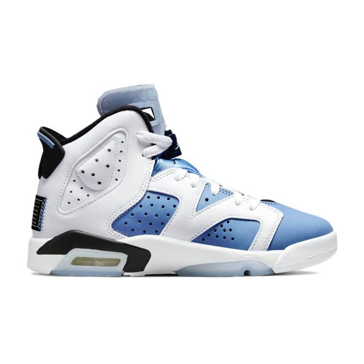 Air Jordan 6 Retro GS UNC Home Kids Sneakers Blue University-Blue White 384665-410