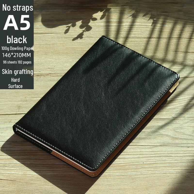 High-Quality A5 Leather Softcover Notebook for Students and Professionals