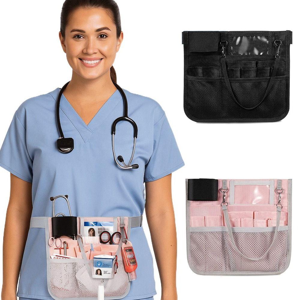 Multi Compartment Nursing Organizer Belt Ergonomic Adjustable Nurse Pack Apron with Tape Holder Nurse Bag For Nurses