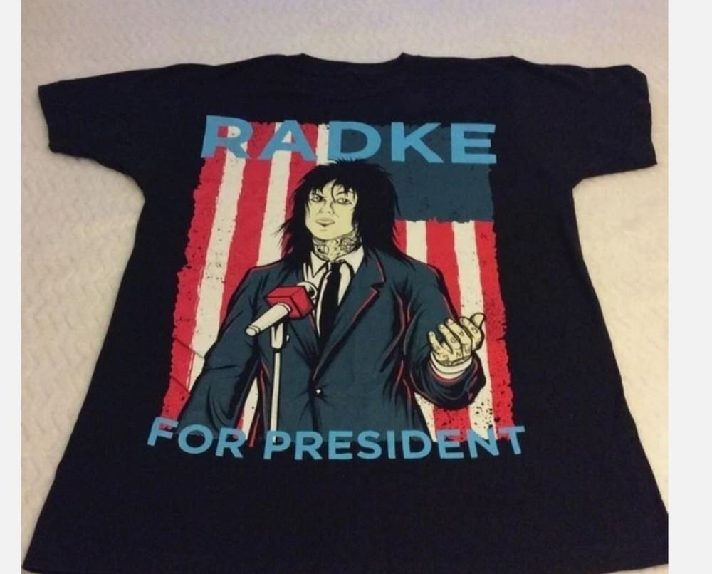Футболка Ronnie Radke Falling In Reverse Radke For President S-5XL Унисекс XXXXL