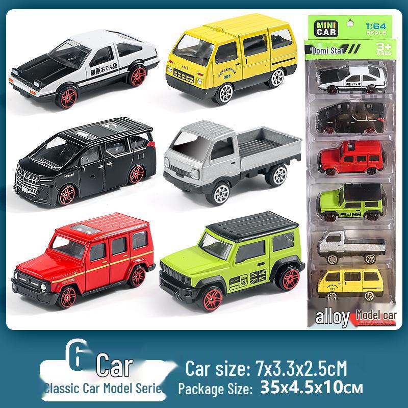 Детские классические металлические игрушечные машинки: Серия  Городское такси и гонки  - Маленькая литая модель