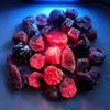 Natural Red Corundum Stone for Jewelry Making UV Fluorescence Reaction Real Ruby Precious Stone Specimen Mineral Healing Stones Decoration Stone