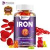 Unisex Iron Gummies, Containing Vitamin C and Iron Extract, a Nutritional Supplement.