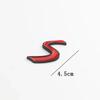 3D Metal Red Mini Cooper S Badge Emblem Sticker Decal for Mini R50 R52 R53 R56 R57 R58 F55 F56 Car Styling Accessories
