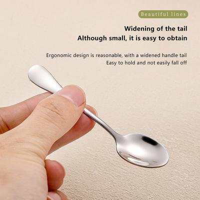 3/5 Pezzi Mini Misurini da Caffè in Acciaio Inossidabile Cucchiaio Caffè Tè Gelato Cucchiaini Cucchiaio da Dessert Coppia Utensili da Cucina