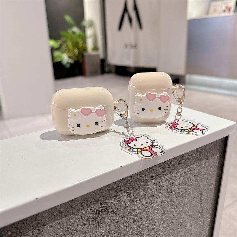 KT cat for AirPods pro2 apple bluetooth wireless 1/2/3 generation earphone cover cute cartoon pendant female