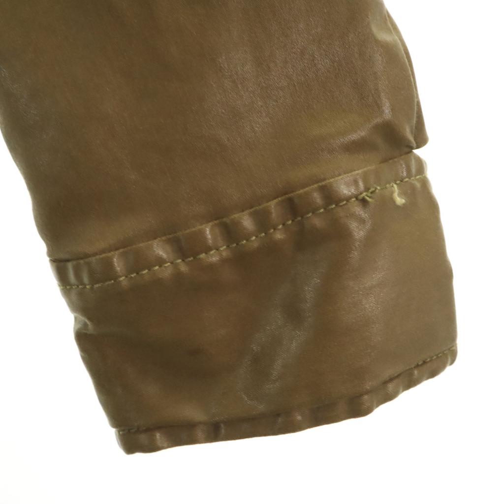 Diesel Faux Leather Coat XS Khaki Women Used