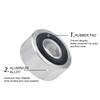 4 Pcs Speaker Isolation Stand Feet Pad Aluminum Alloy Isolation Absorb Shock Amplifier Base Feet Stand Foot Nail for Speaker DAC