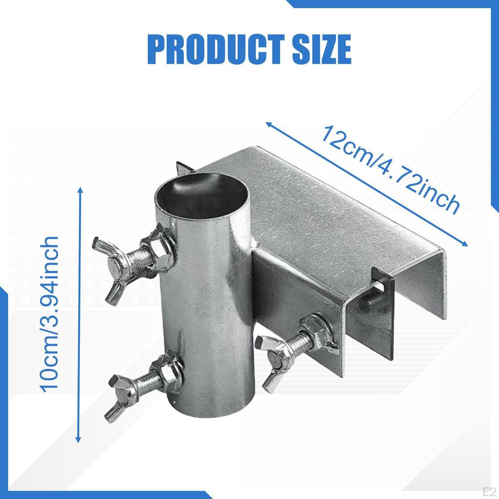 Patio Umbrella Clamp Deck Holder Sturdy Heavy Duty Fixator Parasol for Beach