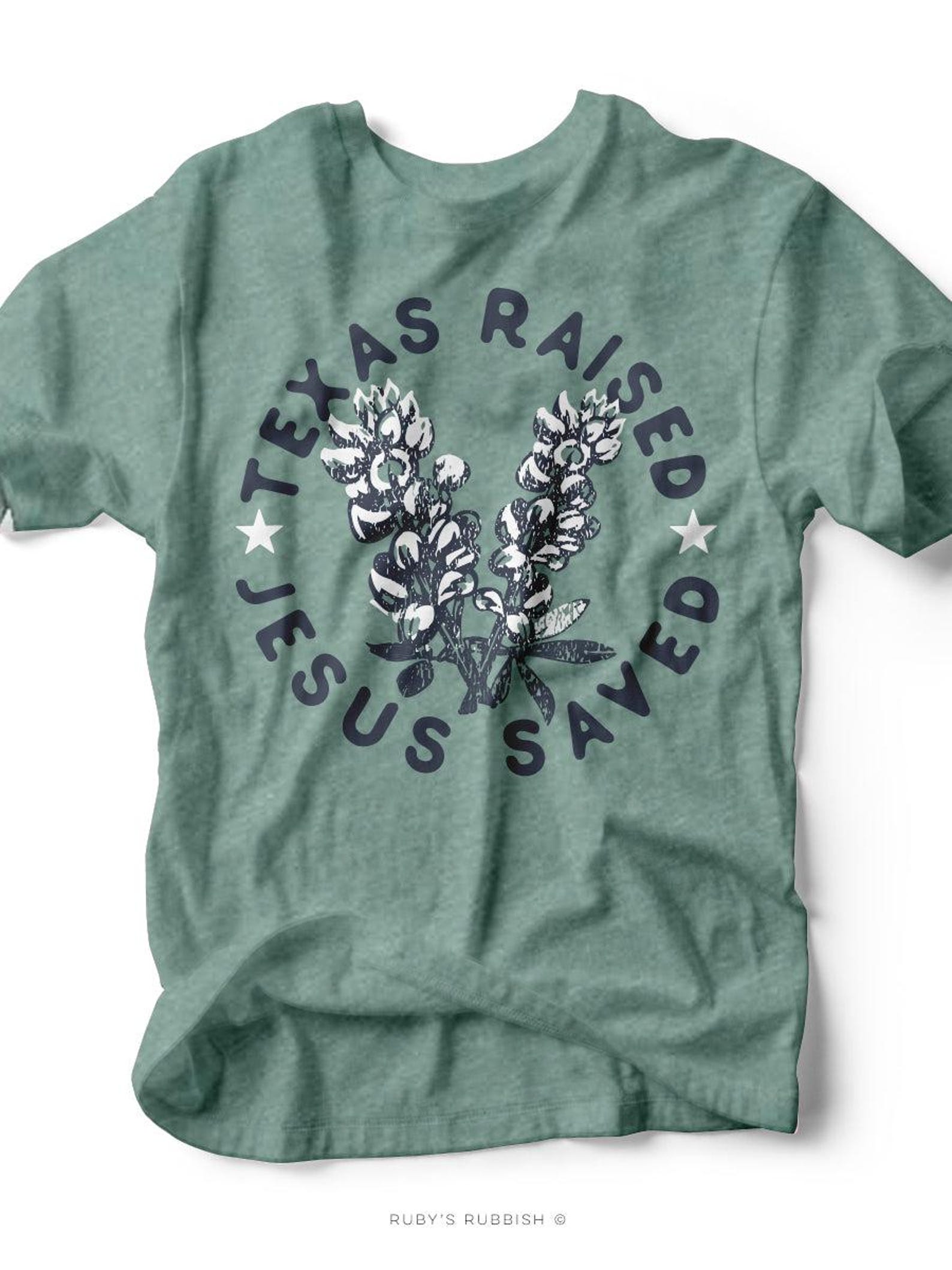 TEXAS Raised & JESUS Saved | Southern T-Shirt | Ruby s Rubbish® 3XL