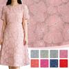 3D Flower Embroidery Tulle Lace Fabric Beaded Mesh Net Cloth for Sewing Wedding Dress Bridal Gown Evening Dress Craft Fabric