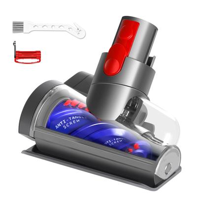 Mini hlava Dyson V8 je kompatibilná s vysávačmi Dyson V11 a V10. Vďaka špirálovému dizajnu je táto hlava ideálna na čistenie vlasov a zvieracích chlpov na