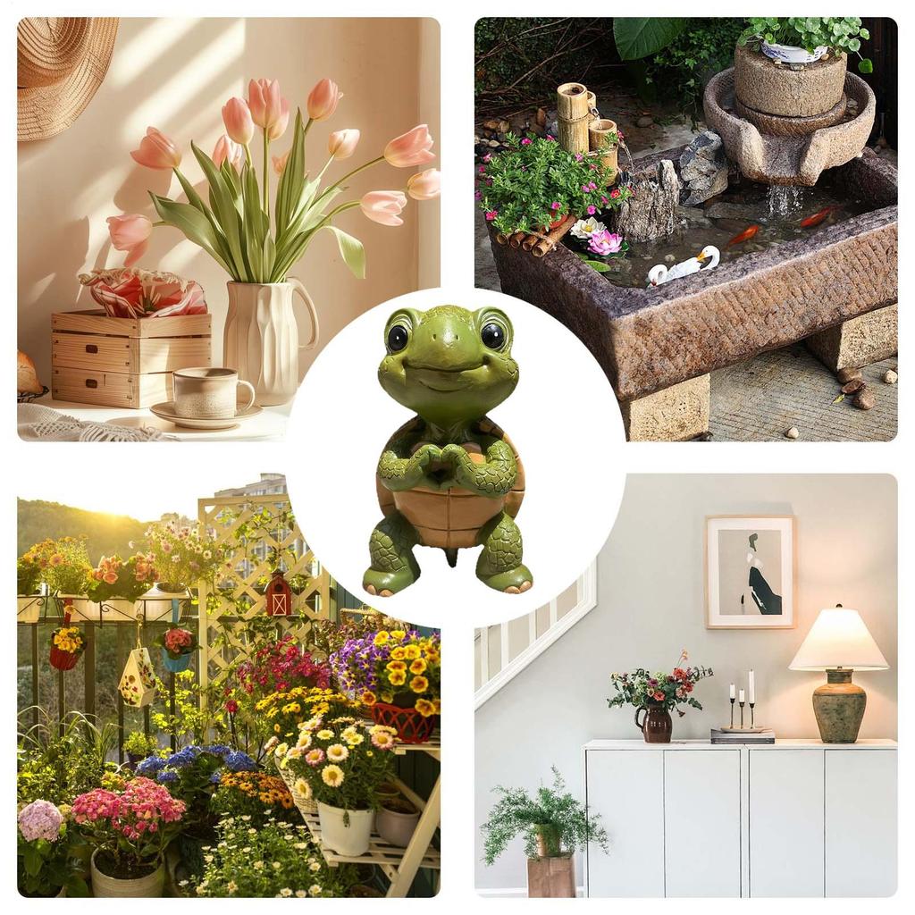 Garden Turtle Garden Turtles Outdoor Decor Statue Home Decor Lawn Ornaments for Desk Indoor Bedroom Balcony Living Room Pond